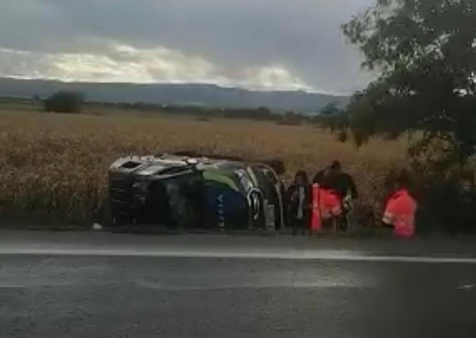 Autospecială de poliție, lovită de o mașină care a intrat pe contrasens în apropiere de Focșani 791219