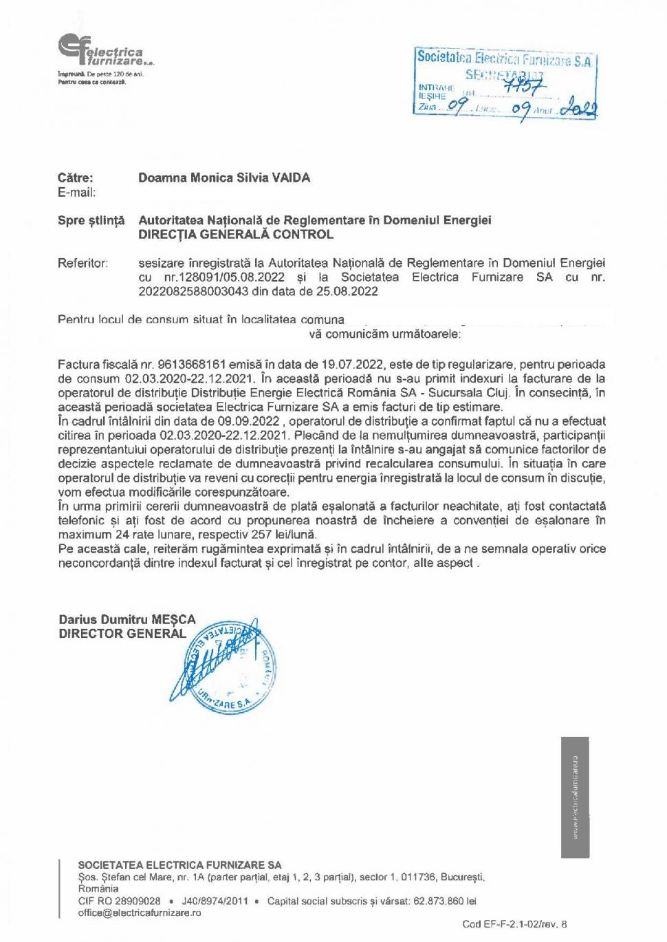 Factură de 8.300 lei la Electrica, pentru o femeie din Prahova. Clienta este obligată să o plătească, deşi ANRE şi ANPC i-au dat dreptate 791099