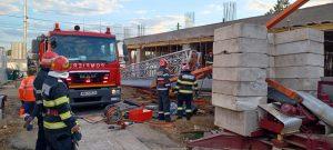 La un pas de tragedie! Un muncitor a fost prins sub o macara, în Dâmboviţa 791225