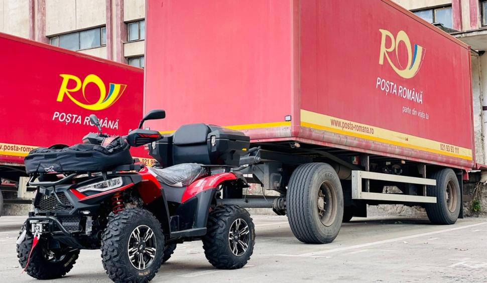 Poșta Română va livra colete cu ATV-ul în zonele greu accesibile. Ce judeţe sunt vizate 791572