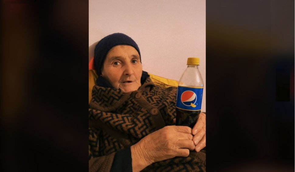 Bunicuţa Gherghina, virală pe TikTok: "Când `oi muri, în loc de lumânare să-mi pui Pepsi cu lămâie!"