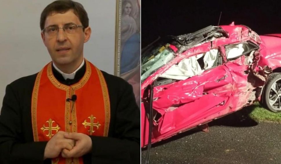 "În mod fulgerător, a trecut la cele veşnice". Preotul Remus Dobra a murit într-un accident pe autostrada A1, după ce a fost aruncat dintr-un Audi
