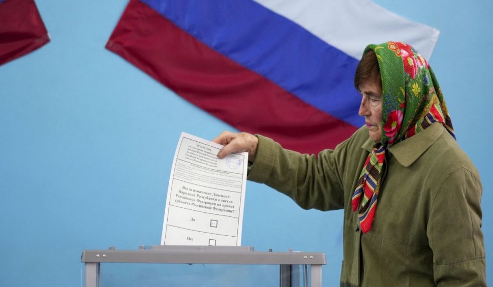 Rezultatele referendumurilor din Ucraina | Ocupanţii ruşi anunţă că peste 90% dintre ucraineni au votat pentru alipirea la Rusia