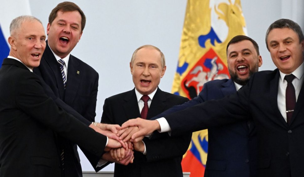 Rusia a anexat alte patru regiuni din Ucraina. Vladimir Putin: "Ne vom apăra pământul cu tot ce avem!" | SUA anunţă noi sancţiuni
