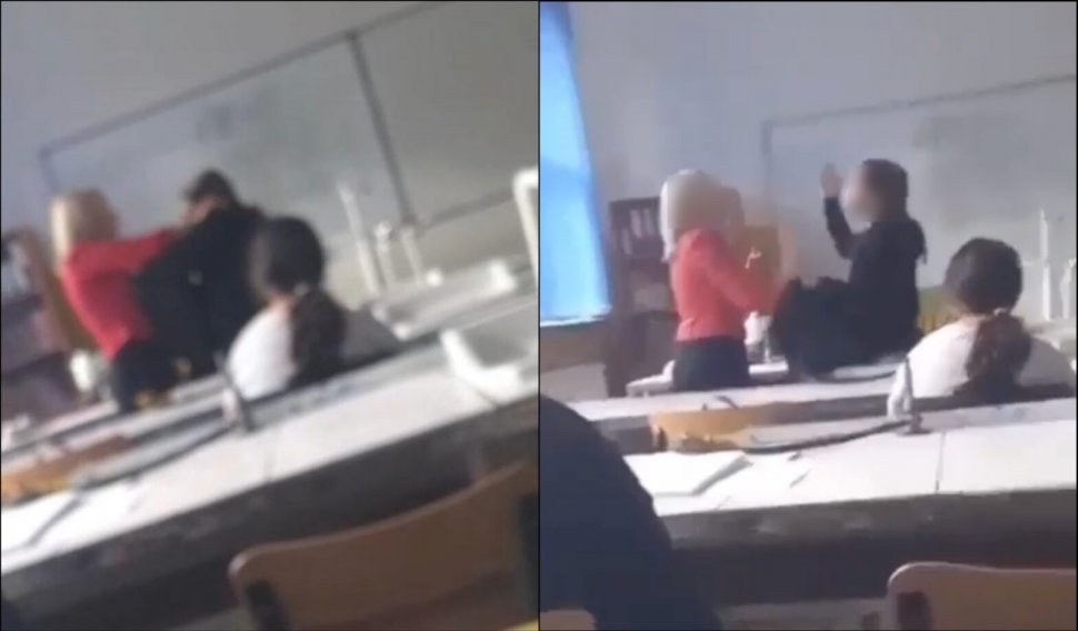 Elevă de clasa a IX-a, filmată în timp ce o agresa pe directoarea unui liceu din Mediaş