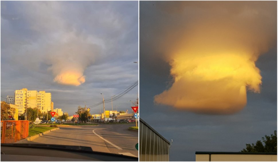 Imagini cu norul din Iaşi care a speriat un oraş întreg! Oamenii au crezut că vine tornada