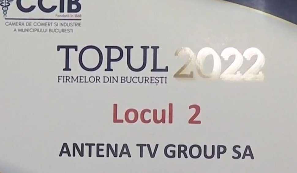 Antena 3 CNN, locul doi în topul întreprinderilor mijlocii din Bucureşti