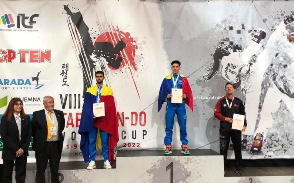 Doi pompieri ai ISU Vaslui, campioni mondiali la Taekwon-do, după Cupa Mondială organizată în Slovenia 793858