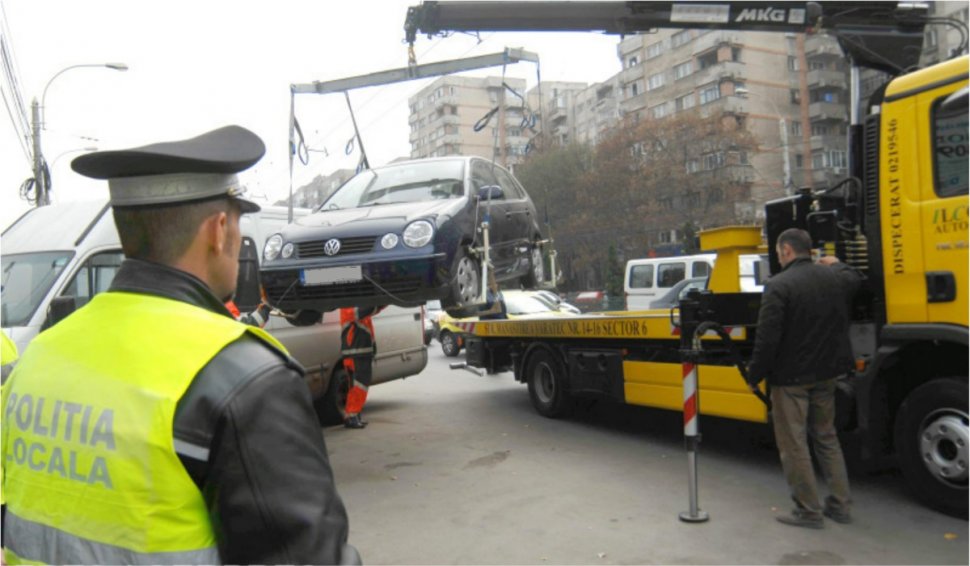 Poliţia Rutieră va putea ridica mașinile parcate neregulamentar pe trotuar. Legea a fost votată azi în Parlament
