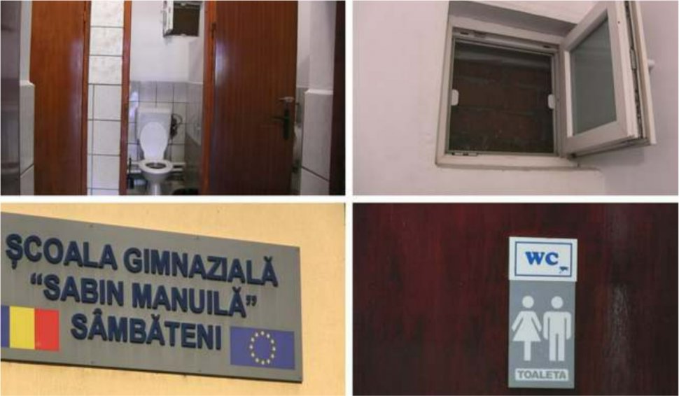 Geamurile toaletelor, zidite într-o școală din Arad. 180 de elevi şi 20 de profesori lăsaţi fără aerisirea necesară