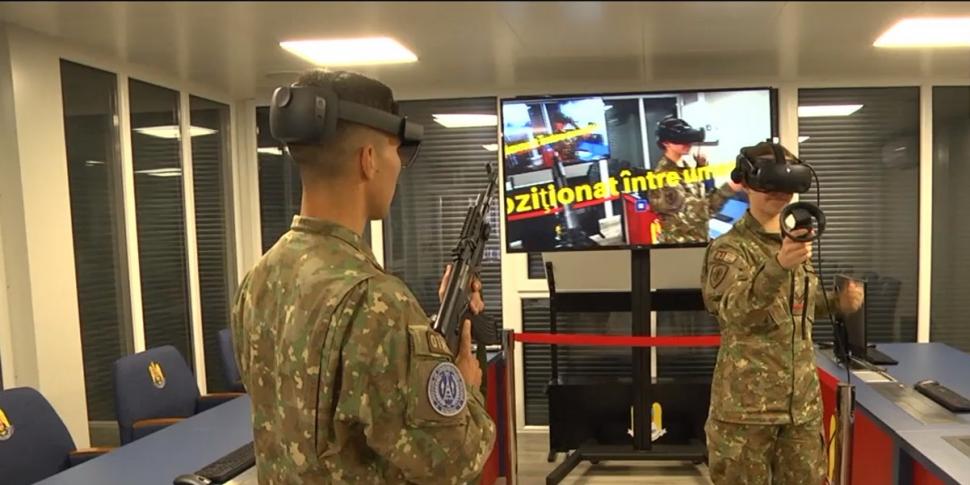 Prima academie din România unde militarii români se antrenează într-un poligon virtual 796018