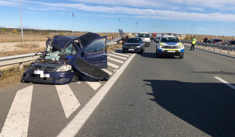 Accident grav cu victime pe autostrada București-Ploiești. Un elicopter SMURD a intervenit 796226
