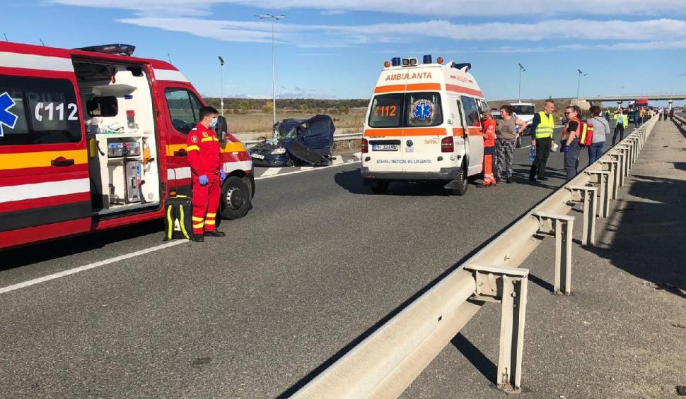 Accident grav cu victime pe autostrada București-Ploiești. Un elicopter SMURD a intervenit 796229