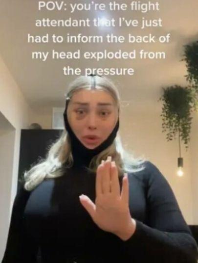 Un model spune că "i-a explodat capul" în timp ce era în avion. "Am auzit un zgomot puternic, apoi inima a început să îmi bată cu putere" 796419