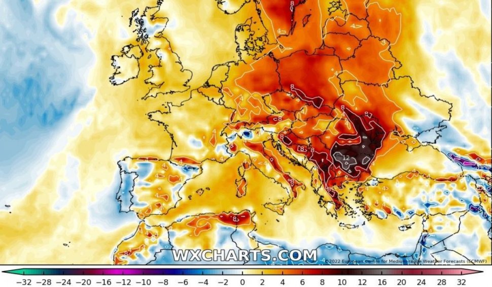Val de aer tropical în Europa | Temperaturile au crescut cu peste zece grade peste normal
