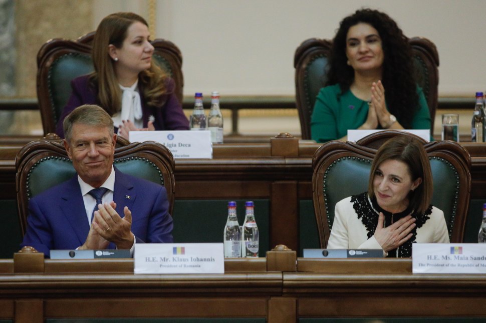 Klaus Iohannis a revenit în Parlament după patru ani, alături de Maia Sandu și Nicolae Ciucă