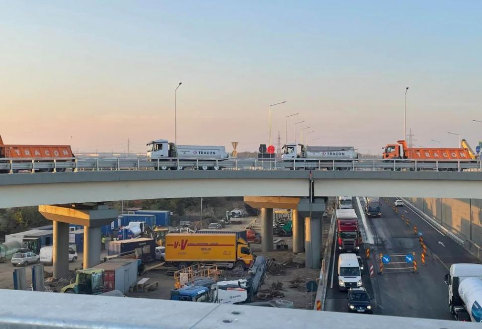 Pasajul Domneşti se deschide pe 15 noiembrie. Cum arată giratoriul suspendat de pe Centura Capitalei 797693