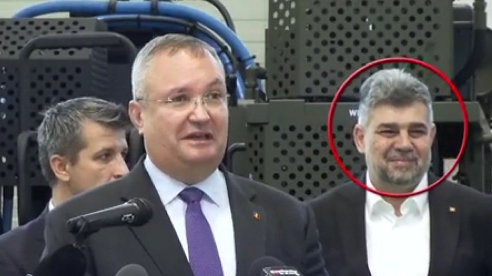 Nicolae Ciucă și Marcel Ciolacu au izbucnit în râs când au fost întrebați unde este ministrul Apărării