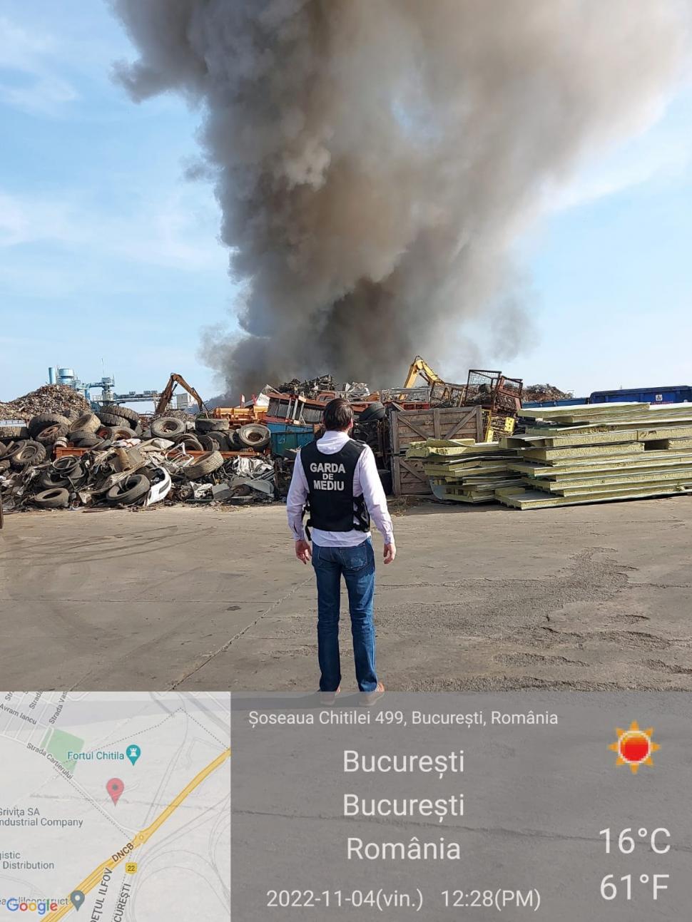 Incendiul de la centrul Remat din Chitila a fost stins după aproape 20 de ore 798351