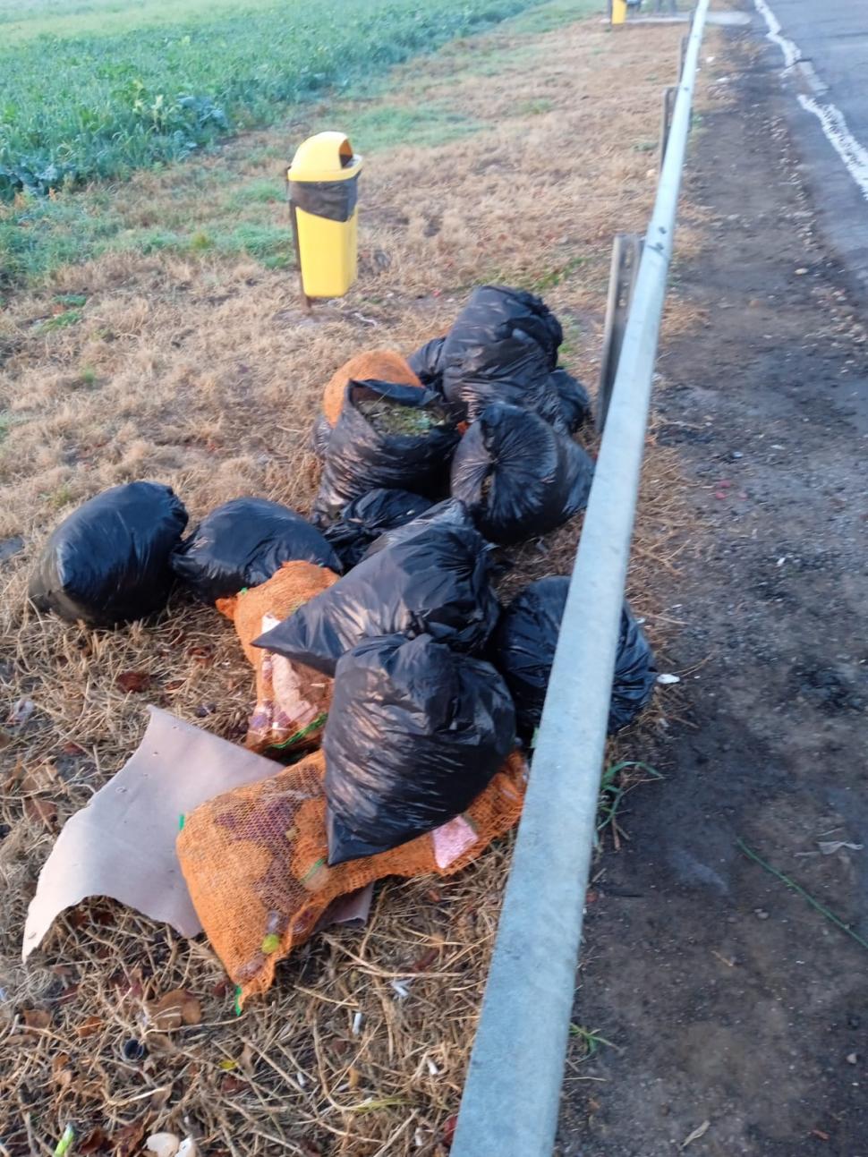 Ceapă, cartofi, foi de varză. Gunoi lăsat de români pe marginea drumurilor 798826