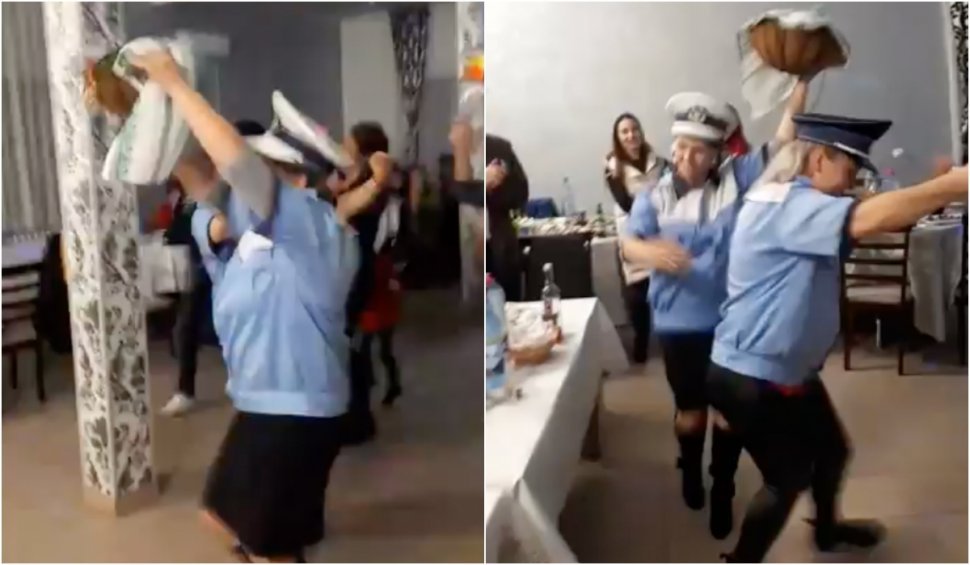 Cele două infirmiere, care au dansat ”găina” îmbrăcate în polițiste, nu vor să spună cine le-a dat uniformele