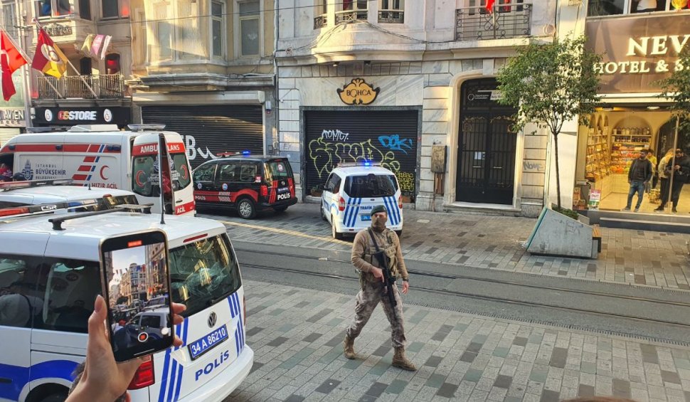 Explozie uriaşă pe un bulevard pietonal aglomerat din Istanbul | Sunt 6 morţi şi peste 50 de răniţi, a fost declarată stare de alertă