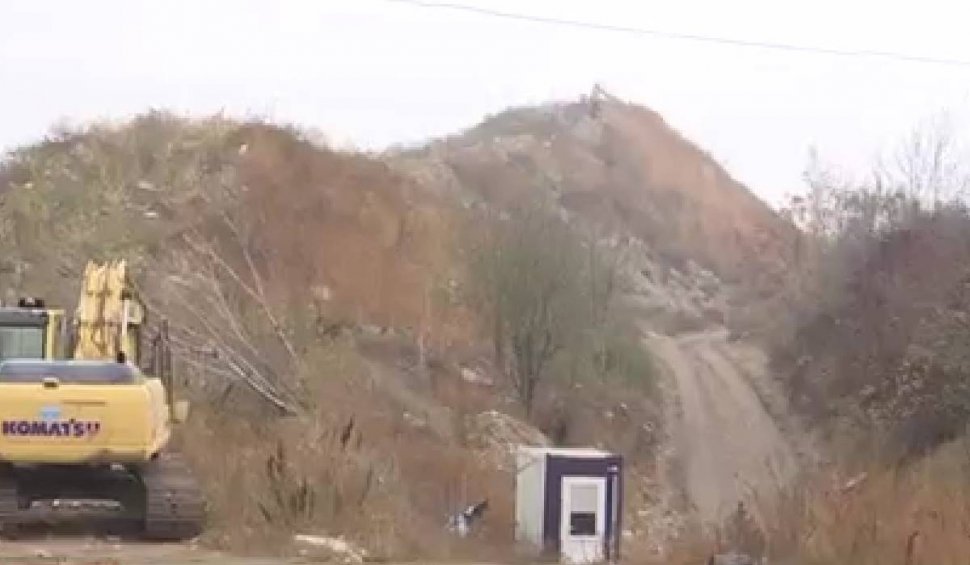 Munte de gunoaie cu o înălțime de 20 de metri, lângă București. Garda de Mediu a făcut descoperirea abia anul trecut