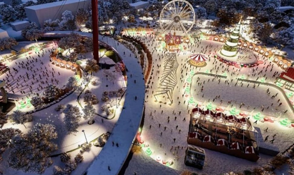 Cum va arăta Târgul de Crăciun organizat de UNTOLD în Parcul Drumul Taberei din Bucureşti. Va fi instalată cea mai mare perdea de lumini din România 