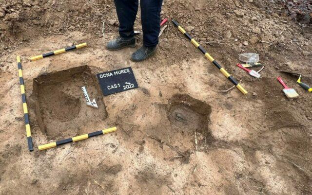 Topoare vechi de 3.000 de ani, descoperite într-o pădure de lângă Ocna Mureș, de doi pasionați de arheologie 801737