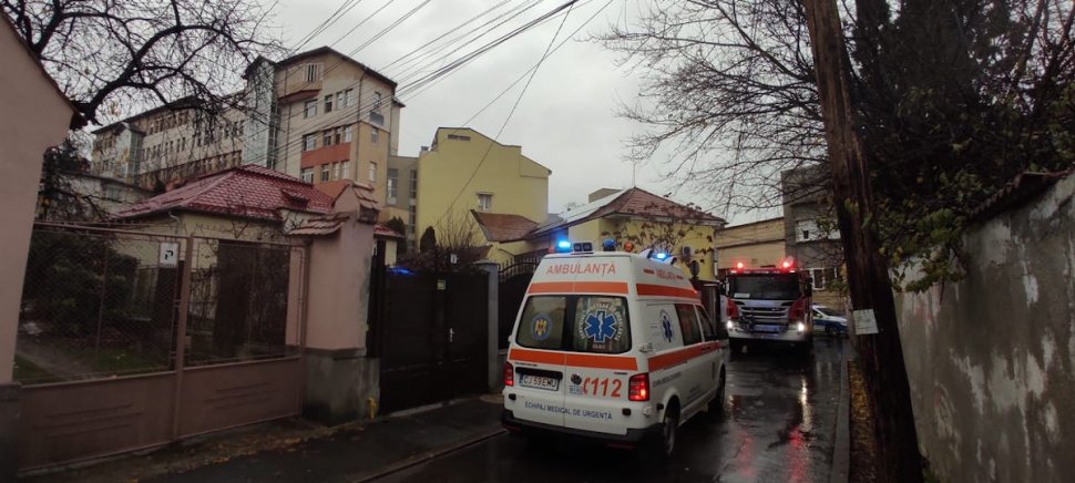 Incendiu la pediatria Spitalului Clinic de Urgență pentru Copii din Cluj-Napoca. Pacienții au fost evacuați