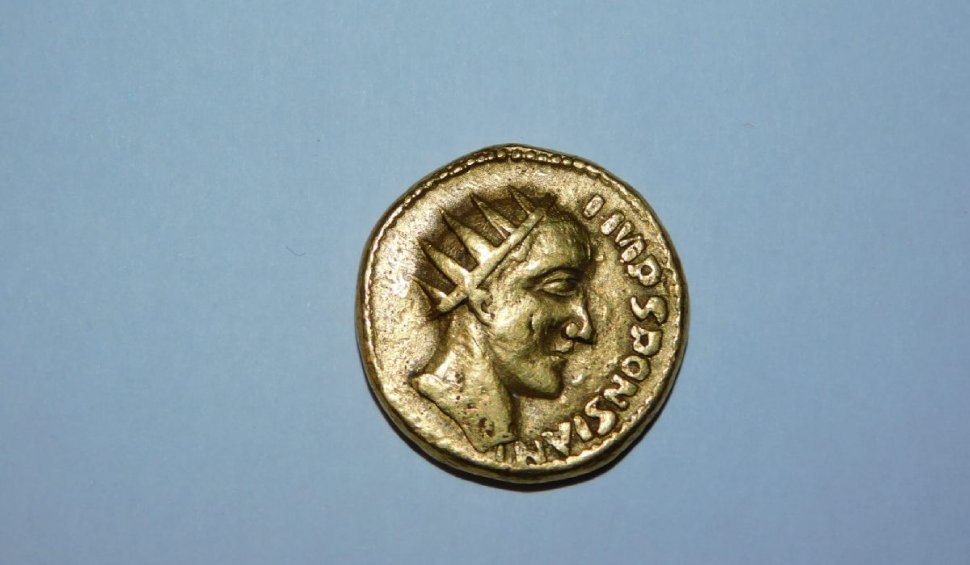 O monedă de aur romană, găsită în Transilvania, dovedeşte că un împărat a existat cu adevărat