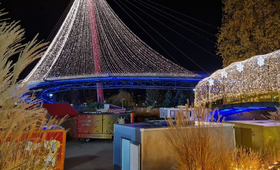 Mii de vizitatori la deschiderea celui mai mare târg de Crăciun din București. Intrarea este gratuită