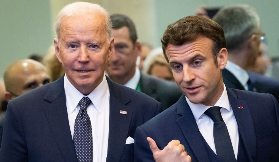 Emmanuel Macron, preşedintele Franţei, merge la Washington pentru o întâlnire cu preşedintele Joe Biden