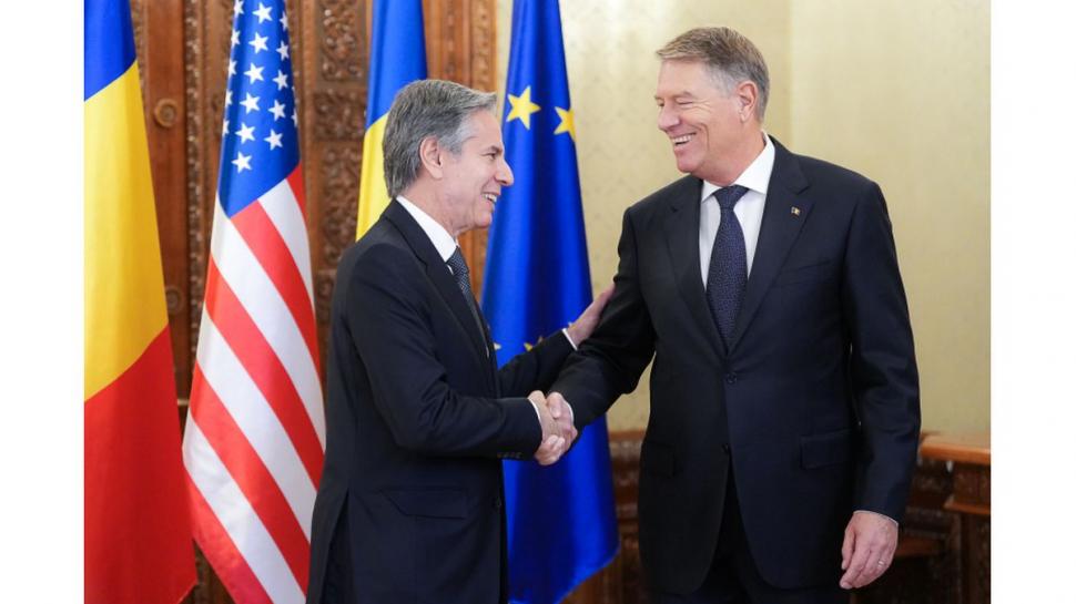 Șeful diplomației americane, Antony Blinken, a ajuns la Palatul Cotroceni 802602