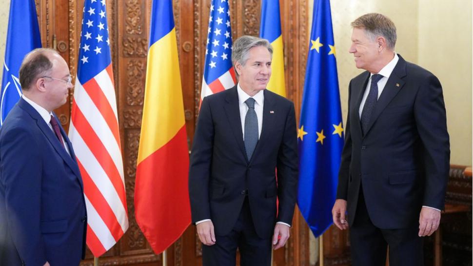 Șeful diplomației americane, Antony Blinken, a ajuns la Palatul Cotroceni 802603