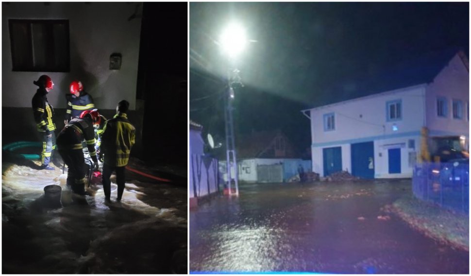Avarie la sistemul hidroenergetic într-o localitate din Caraş-Severin. Mai multe străzi au fost inundate