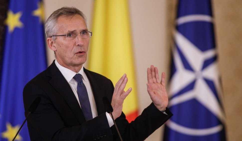Jens Stoltenberg a ajuns la ministeriala NATO în București: ”Sunt convins că vom reuși să reconstruim infrastructura Ucrainei”