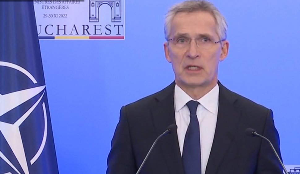 Jens Stoltenberg, primele concluzii de la ministeriala NATO de la București: "Această întâlnire este un semnal puternic de unitate și de sprijin continuu pentru Ucraina"