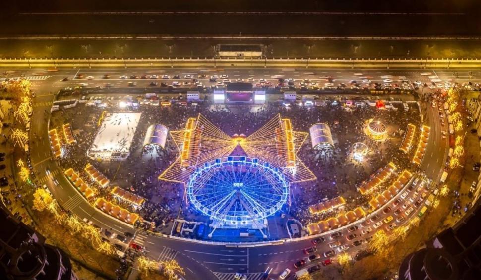 S-au aprins beculeţele de sărbători în Capitală. Primele imagini cu Bucureştiul împodobit 803122