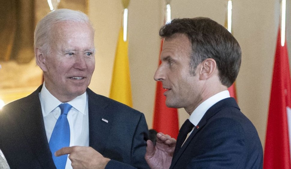 Joe Biden și Emmanuel Macron discută la Casa Albă războiul Rusiei în Ucraina | Președintele francez: "Trebuie să redevenim frați de arme!"