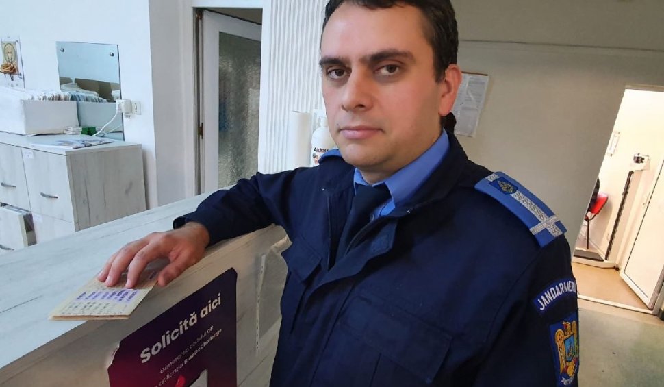 Marius Caleap, jandarmul care salvează vieţi cu propriul sânge: "Donez din anul 2003"