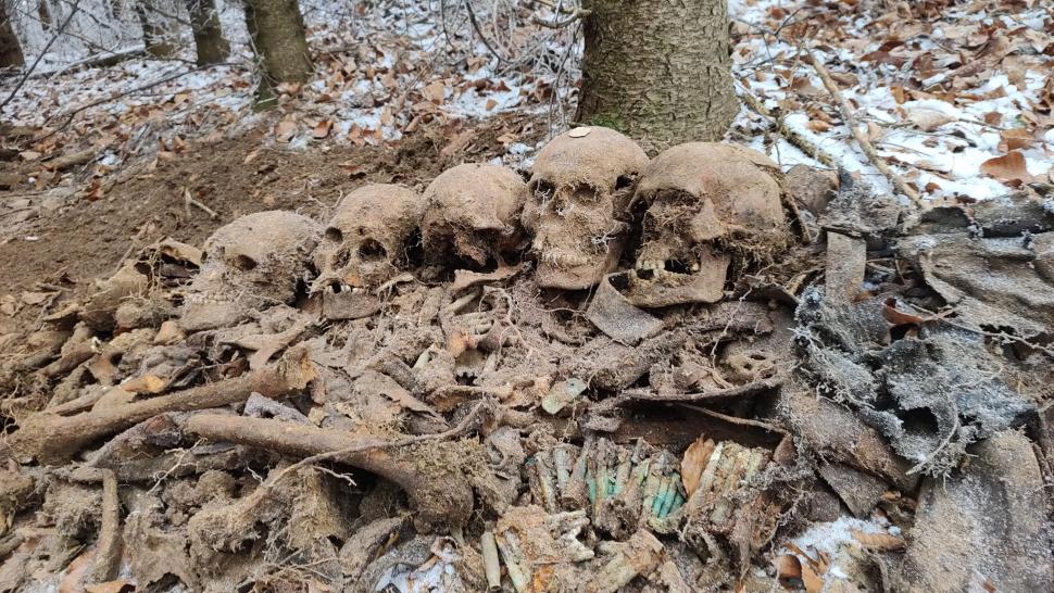 Scheletele a șase soldați, găsite de un arheolog amator, în Slănic Moldova, județul Bacău 803766