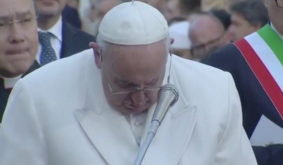 Momentul în care Papa Francisc izbucnește în lacrimi, vorbind despre războiul din Ucraina