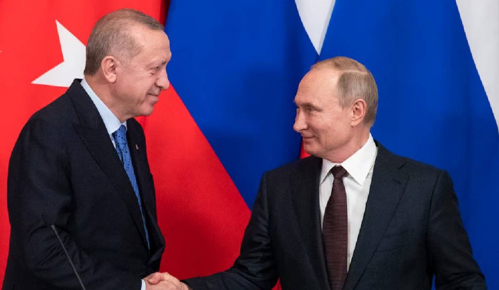 Erdogan și Putin, discuție telefonică despre cereale și un hub regional de gaze: ”Necesită înlăturarea obstacolelor”