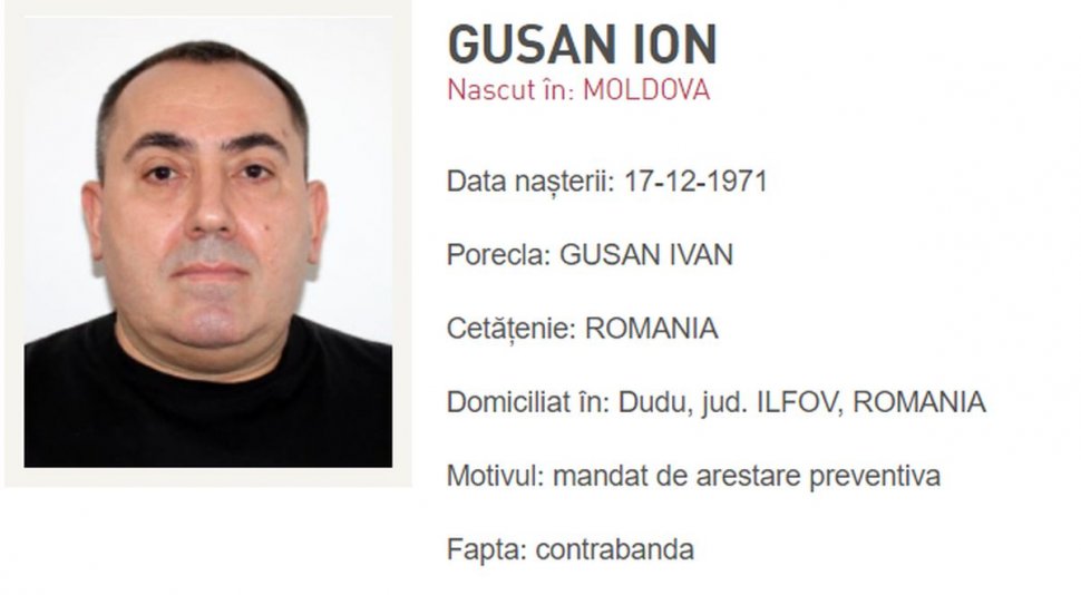 Interlopul Ion Gușan, alias Patron, a fost scăpat de autorități. "Hoțul în lege" trebuia predat polițiștilor francezi