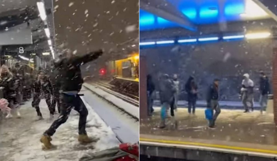 Bătaie cu bulgări într-o gară din Londra din cauza întârzierii trenurilor