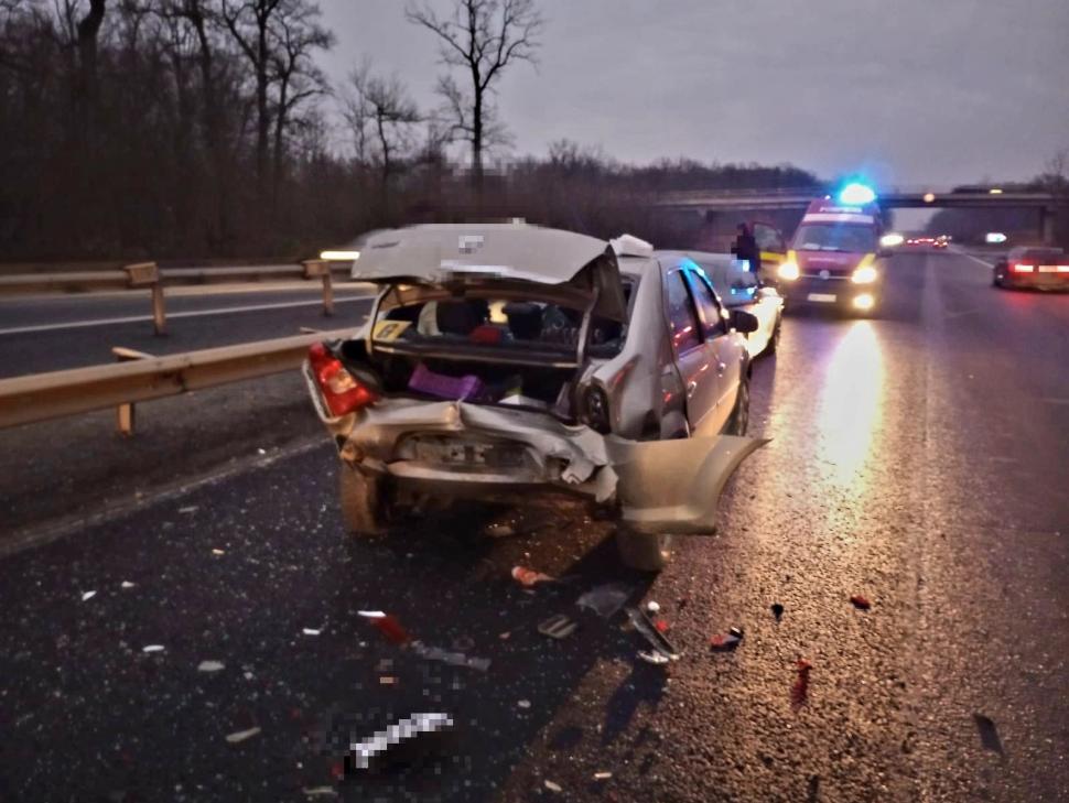 Femeie însărcinată rănită într-un accident cumplit pe A1, în urmă cu scurt timp 806199