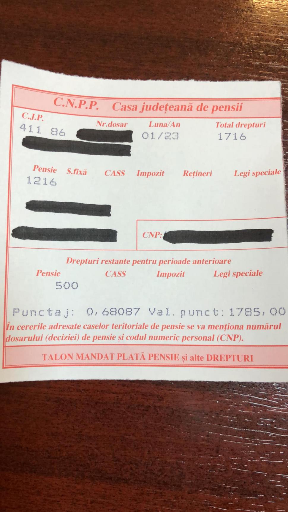 Cum arătă taloanele de pensie cu majorările din 1 ianuarie 2023. Marius Budăi: ”Se tipăresc deja” 806315