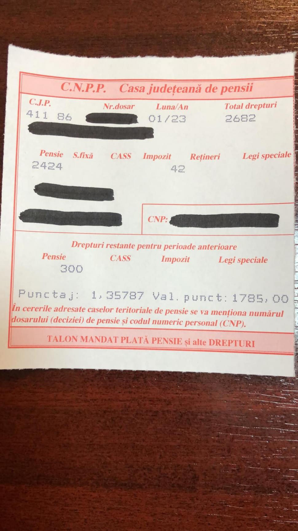 Preşedintele Casei de Pensii, anunţ despre plata pensiilor şi noile taloane din ianuarie 2023: "A început tipărirea cupoanelor" 806379