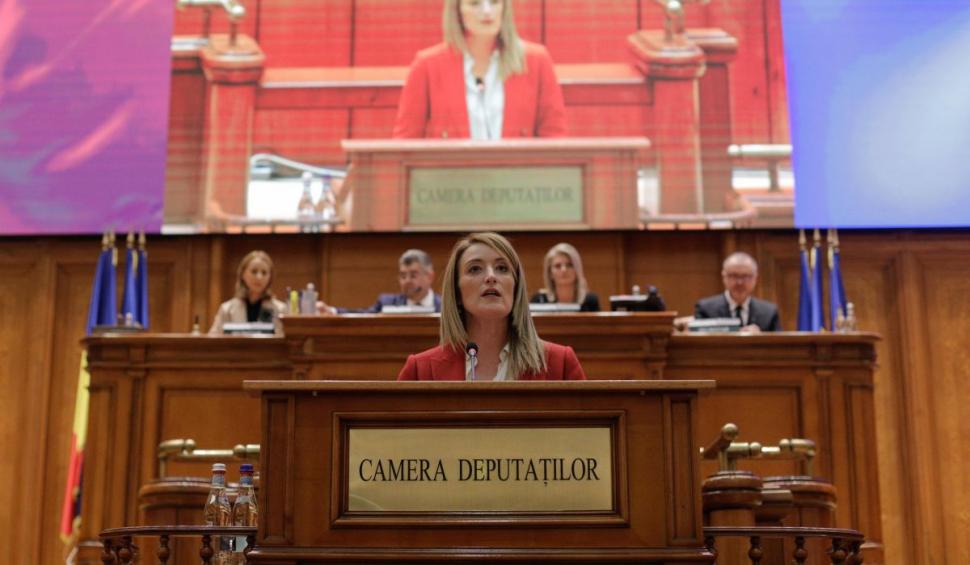 Roberta Metsola, șefa Parlamentului European, mesaj despre Schengen la București: "Nu renunțați!" 806408